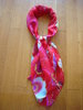 Echarpe foulard MARC ROZIER en mousseline de soie imprimée rouge