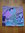 Carré nicky MARC ROZIER en mousseline de soie dominante bleu et lilas