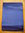 Echarpe en organza de soie bleu marine clair bordée de mousseline sparkling