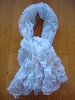 BON PLAN - Echarpe plissée éclat de verre en mousseline de soie bleue MARC ROZIER