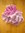 BON PLAN - Petite écharpe boa tour de cou en mousseline de soie rayée rose