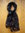 Echarpe en mousseline noire imprimée d'oursons noirs et or MARC ROZIER