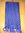 Echarpe en mousseline de soie tramée laine bleu nuit et bleu électrique
