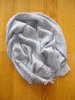 Longue étole écharpe en coton et modal vichy blanche, bleue, grise