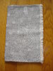 Longue étole écharpe à pois gris en coton et modal