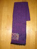 Longue écharpe tissée jacquard violette et rose violacé